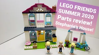 LEGO FRIENDS SUMMER 2020 PARTS REVIEW! Stephanie's House! Lego set #41398
