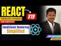 React Conditional Rendering Simplified Learn Easily Tamil Tutorial