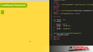 Tutorial JavaScript for beginners Conditional Statements M Tutorial