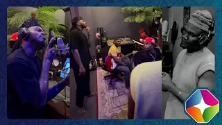 mbosso na diamond platnumz pawa studio session