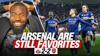 A DISAPPOINTING RESULT FOR ARSENAL BUT THEY REMAIN FAVORITES FOR THE LEAGUE ARS 2 2 SUN 