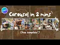 EASY Digital Scrapbook Carousel Split Images FREE Template