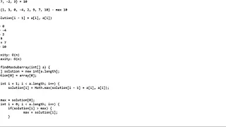 Maximum Subarray Problem Using Dynamic Programming and Kadane s Algorithm