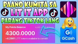 PAANO KUMITA SA LIT IT APP | EARN BY WATCHING, LIKING, SHARING AND UPLOADING VIDEOS