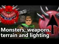 DOOM Mapping - Adding monsters weapons and making things look nice