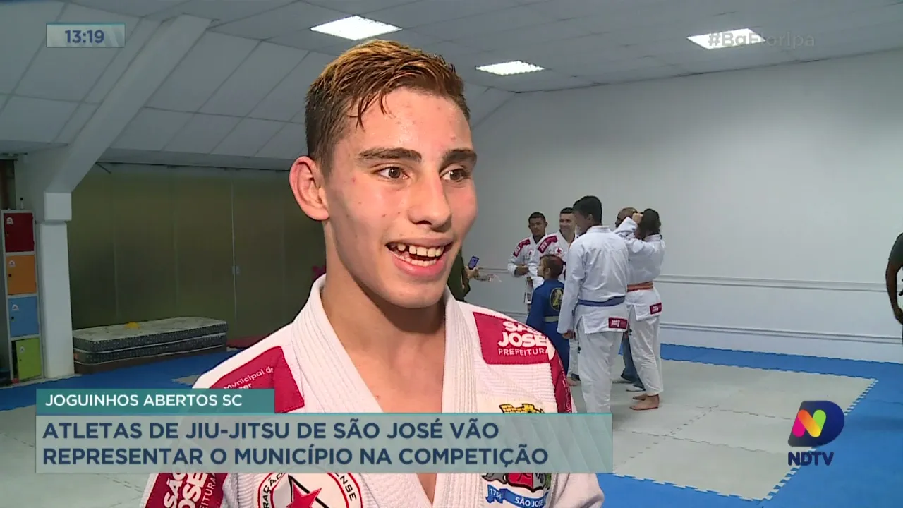 Joguinhos Abertos SC: atletas de Jiu-Jitsu de São José vão representar o município na competição