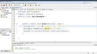 How to split a string in java