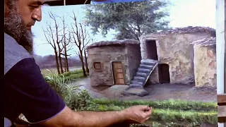 A Great Way To Draw Old Country Houses 