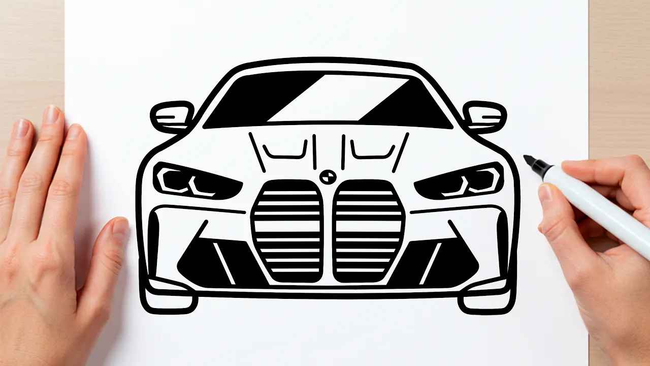 COMO DESENHAR UMA BMW M4