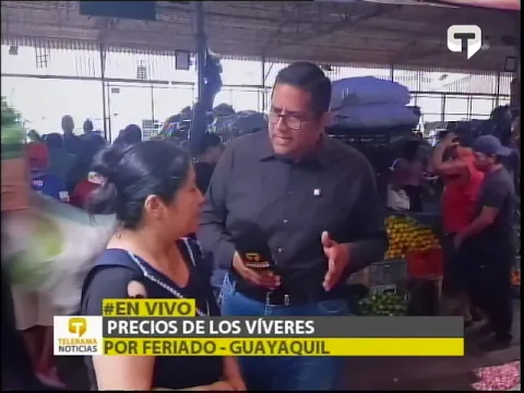 Precios de los víveres por feriado