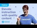 Webinar Elevate instruction with Nearpod s quality content