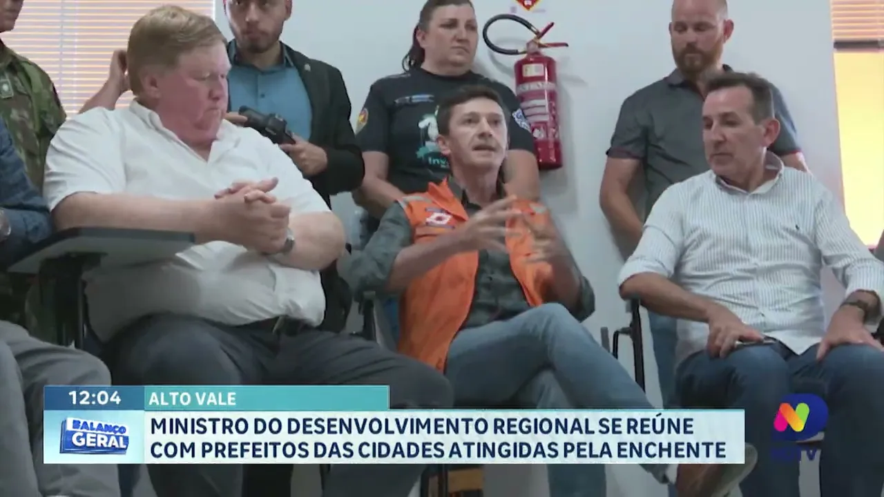 Ministro do Desenvolvimento Regional se reúne com prefeitos no Alto Vale
