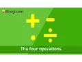 What are the four basic operations in Mathematics