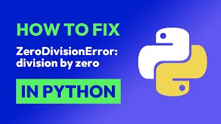 How to fix ZeroDivisionError division by zero in Python