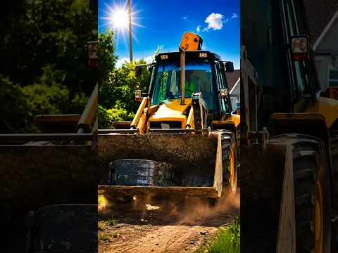 Máy kéo đi phá dỡ hàng rào đá! 🚜🧱