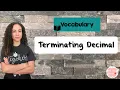 Terminating Decimal