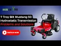 Fix Your Troy Bilt Mustang 50 Hydrostatic Transmission Problems