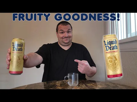 Liquid Death Grave Fruit Reaction | First Time Trying - YouTube thumbnail