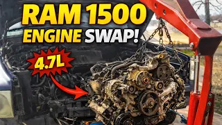 How to a dodge ram 1500 4 7l engine