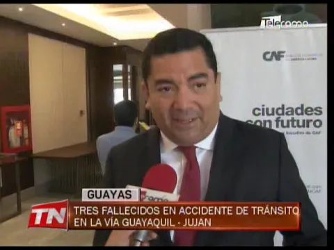 Tres fallecidos en accidente de tránsito en la vía Guayaquil - Juján