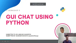 GUI Chat Application using Python Socket Programming