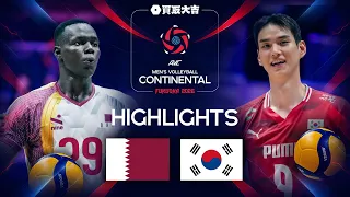Qatar 🇶🇦 vs. Korea 🇰🇷 - Highlights | AVC Men's Continental Championships 2026 | Pool Phase