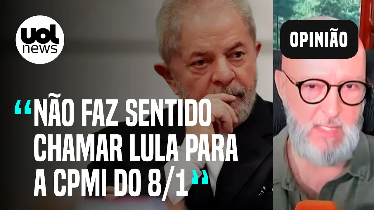 Lula na CPMI do 8/1 não faz sentido; bolsonarismo está tentando espalhar a sua lama, diz Josias