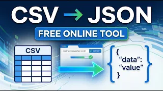 Free CSV to JSON Converter Online Fast Accurate Data Conversion