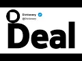 Deal Synonyms Similar Words