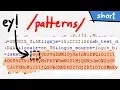 ey Look for patterns