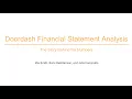 DoorDash Financial Statement Analysis