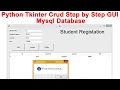 Python Tkinter Crud Step by Step GUI Mysql Database