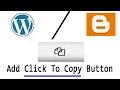 Add Click to Copy Button using JavaScript