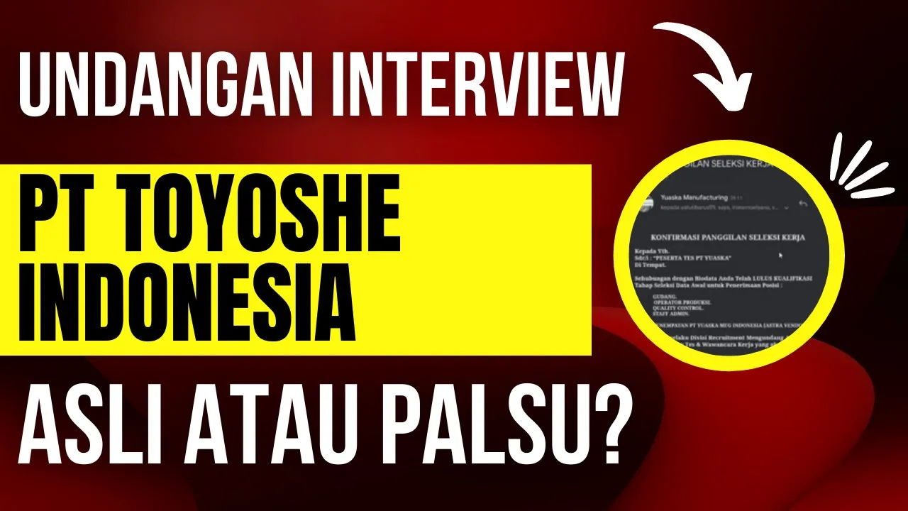 Review lowongan kerja palsu PT Mitsuba Indonesia | Undangan Interview palsu PT Mitsuba Indonesia. 