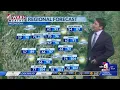 Warmer temperatures midweek with monsoon moisture returning for weekend