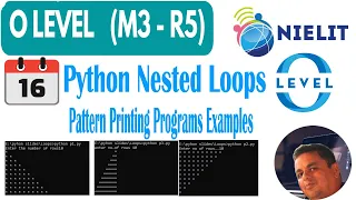 Nested Loops in Python Pattern Printing in Python