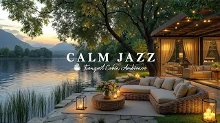 Jazz With Peaceful Evening By The Lake Calm Jazz With Nature Sound For Relax Your Mind Healing