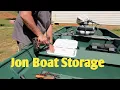 Jon Boat Modification Adding Storage Bins