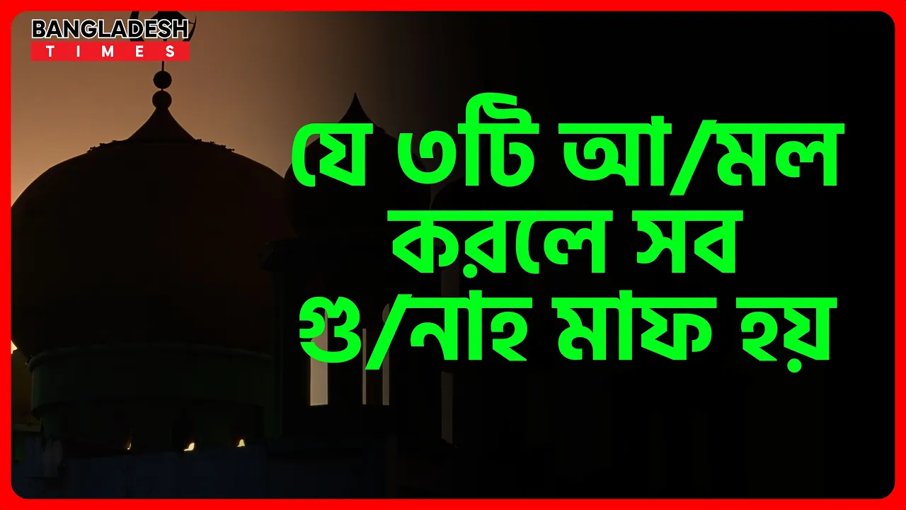যে ৩টি আমল করলে সব গুনাহ মাফ হয় | ইসলামিক জ্ঞান