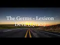 The Germs - Lexicon Devil