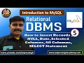 MySQL Tutorial Inserting Records Values to All Columns Selected Columns NULL Date SELECT