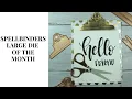 Clipboard Cards Large Embellishments Spellbinders Large Die of the Month Aug 2019