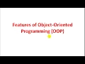 Features of OOP Object Oriented Programming in english and in hindi JAVA Class 10 ICSE Part 2