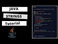 JAVA TUTORIAL HOW TO CREATE AND USE A STRING IN JAVA