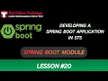 Developing a Spring Boot Application in STS Spring Framework and Spring Boot FULL COURSE