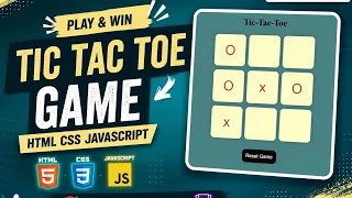 Build Tic Tac Toe Game using HTML CSS JavaScript Beginner Friendly Tutorial