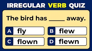 Irregular Verb Quiz CAN YOU SCORE 25 25 Challenge 8 