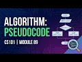 Module 89 - Algorithm Pseudocode Introduction to Computing CS101 Virtual University
