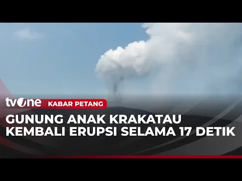 Gunung Anak Krakatau kembali Erupsi, Sebaran Abu Vulkanik Bergerak ke Barat Laut