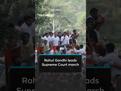 Rahul Gandhi leads march over mass voter roll deletions in India